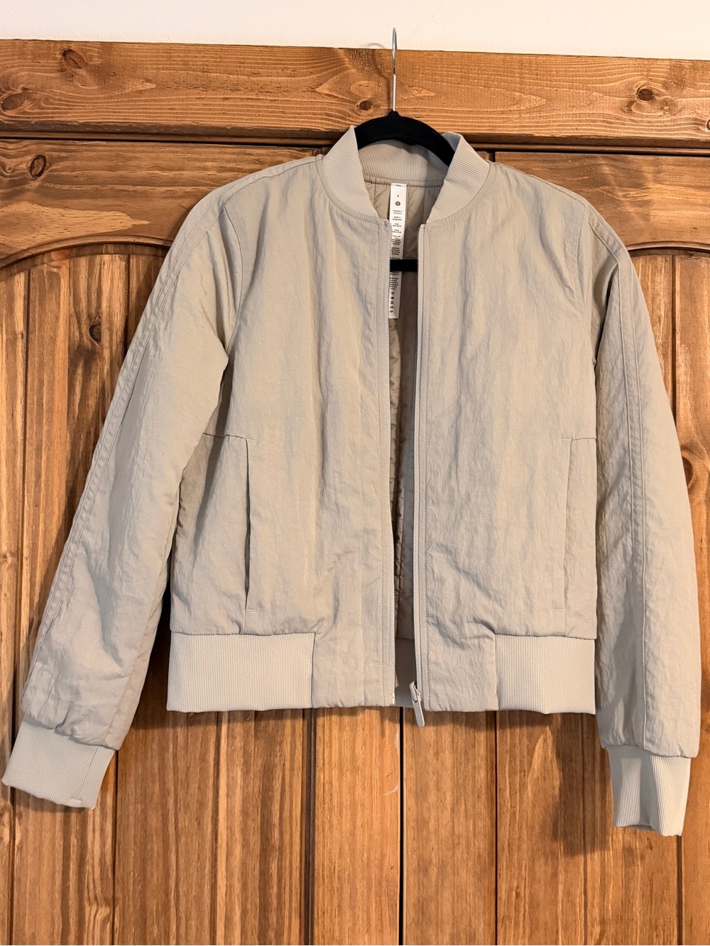 lululemon athletica Light Tan Bomber Jacket